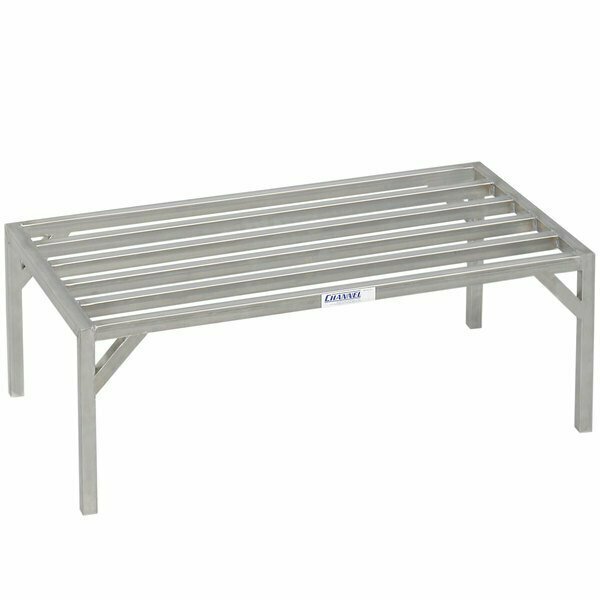 Channel ES2048 48'' x 20'' x 12'' Heavy-Duty Stainless Steel Dunnage Rack - 4000 lb. Capacity 2402048ES